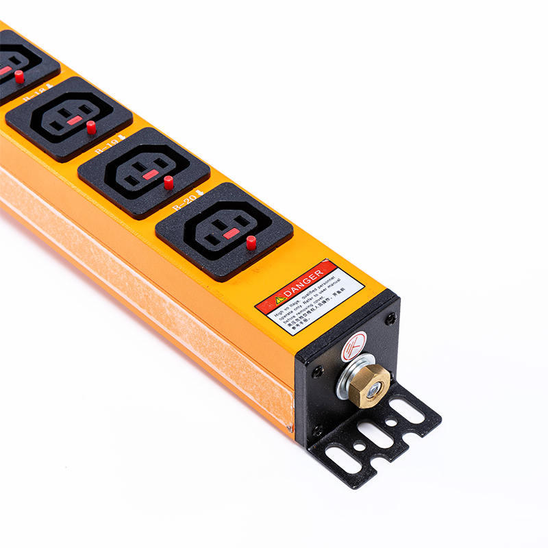 20 Outlets IEC C13 IEC C19 lockable Sockets 1U Hot swappable Indicator Vertical RS485 Metered Rack PDU 