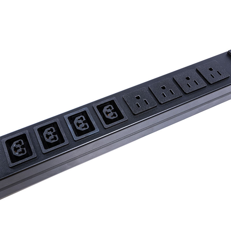 16 Outlets IEC C13 C19 & US Sockets 1.5U Liquid Magnetic Circuit Breaker Vertical TCP/IP  smart Rack PDU