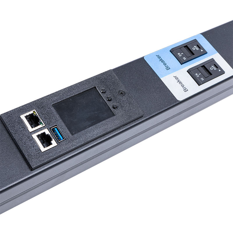 Brazil Sockets 24 Outlets 1.5U Liquid Magnetic Circuit Breaker Vertical TCP/IP  smart Rack PDU