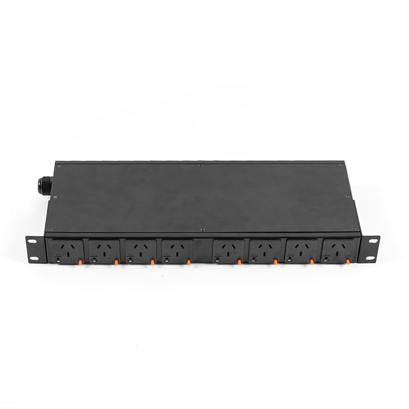 8-Outlet Horizontal TCP/IP Sensor Breaker eco Smart Rack Pdu 1U