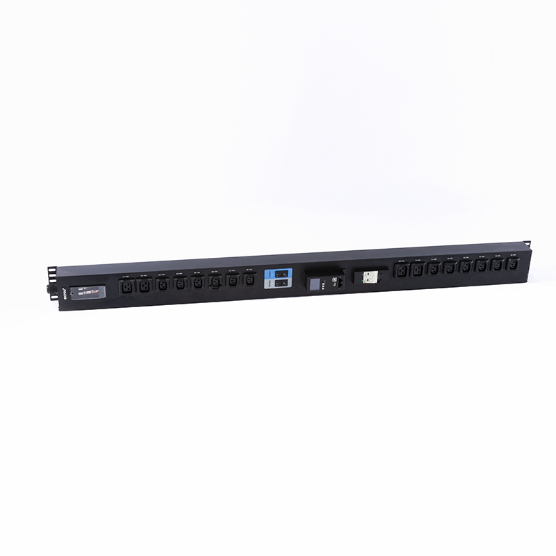 16 Outlets IEC C13 IEC C19 Lockable Socket Buckle equipped 2.5U Hot Swappable Surge Protection Vertical Modbus-RTU RS485 metered Rack PDU