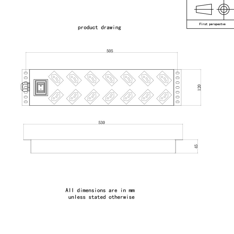 14-Outlet Swiss Vertical Switched Rack Pdu