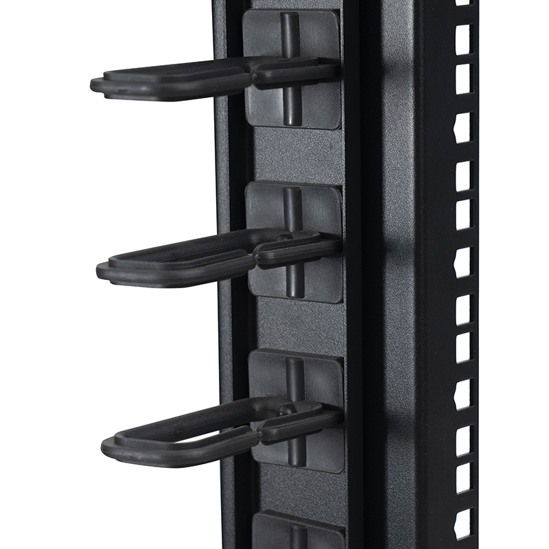 2-Post Open Rack Black 18U-47U