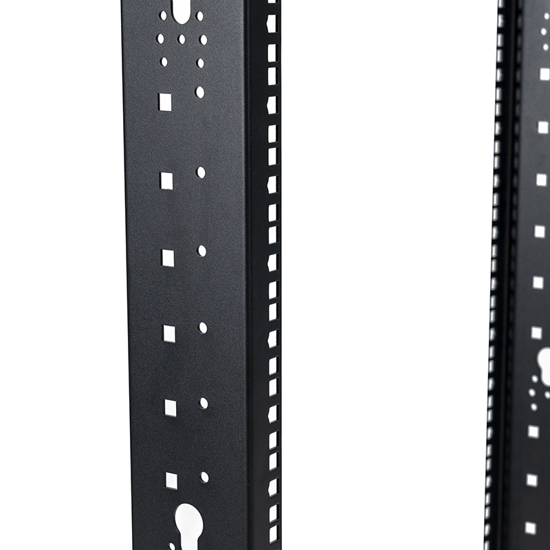 2-Post Open Rack Black 18U-47U