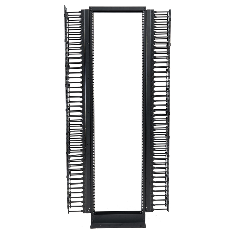 2-Post Open Rack Black 18U-47U