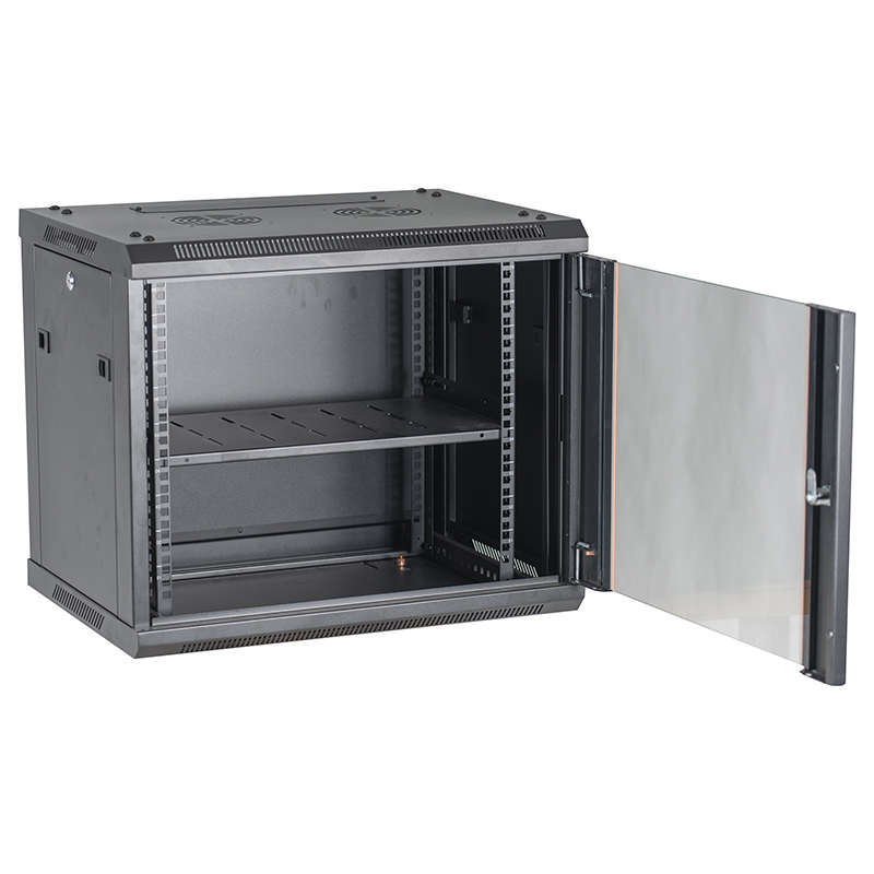 Network Data Wall Cabinet Black 600X450mm 9U