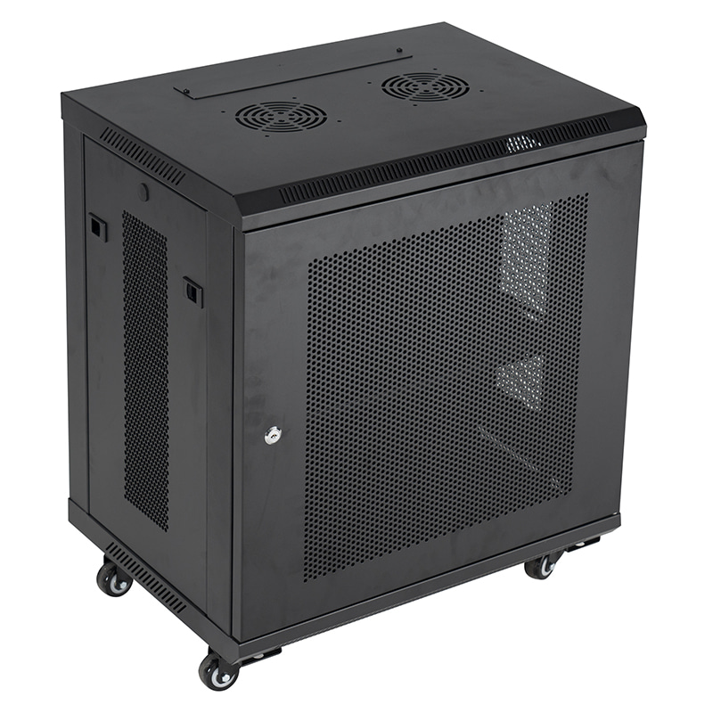 Network Data Wall Cabinet Black 600X450mm 12U