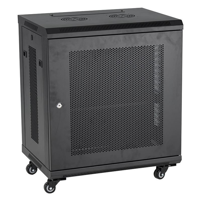 Network Data Wall Cabinet Black 600X450mm 12U